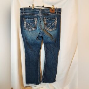 BKE Kate Stretch Straight Leg Blue Jeans 34x33 1/2